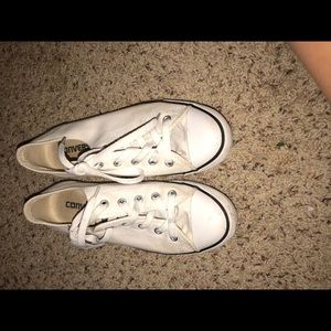 Off white colored Converse shoes